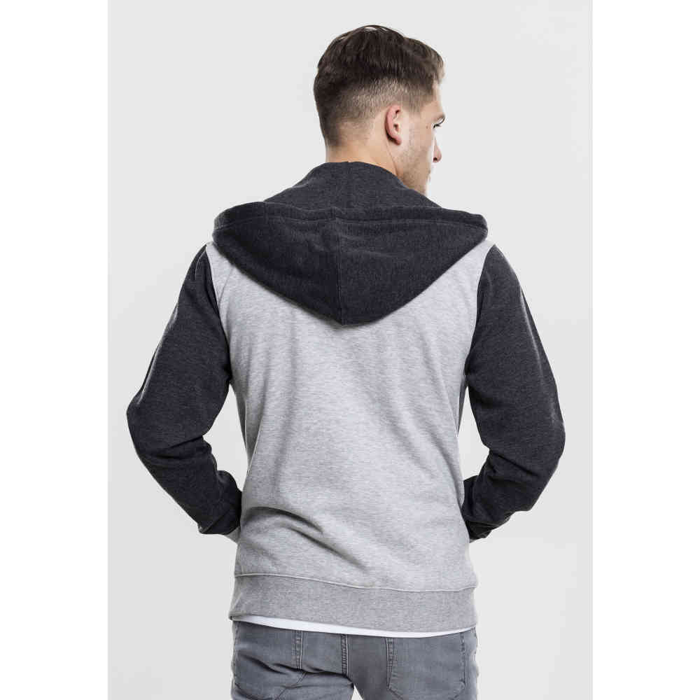 Urban Classics - 3Tone Sweat Zip hoodie - Black